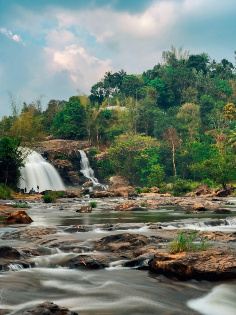 Mountain landscape and forest valleys in Idukki Kerala