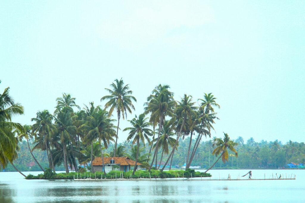 Coastal scenery near Vypin island Kochi Kerala
